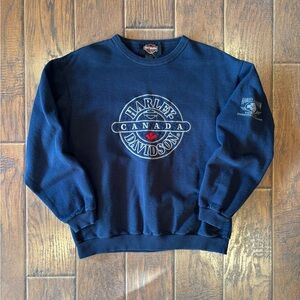 Vintage 90s Harley Davidson Saskatchewan Crewneck